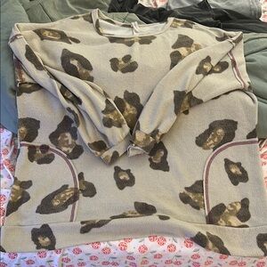 Leopard Print Women's Sweater